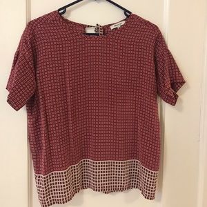 Madewell tie-back shirt